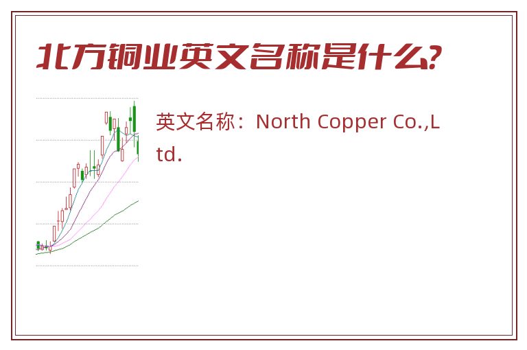 北方铜业英文名称是什么？