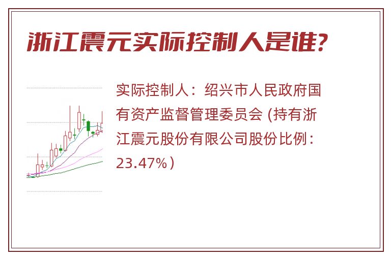 浙江震元实际控制人是谁？