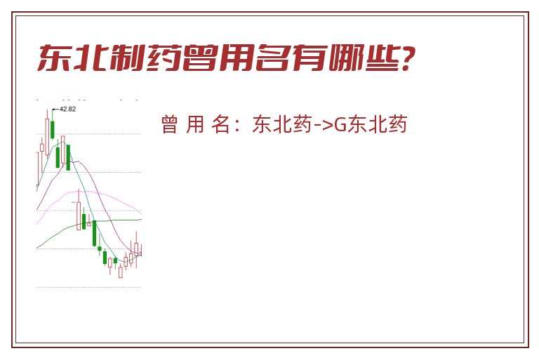 东北制药曾用名有哪些？