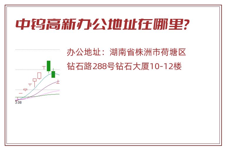中钨高新办公地址在哪里？