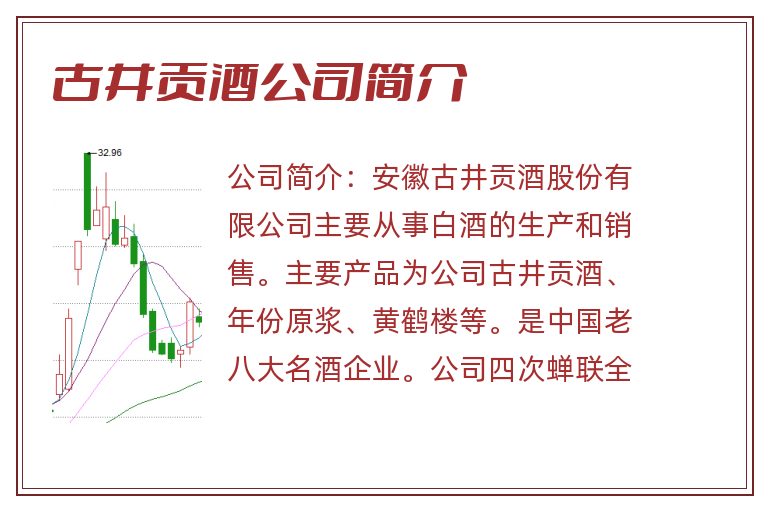 古井贡酒公司简介