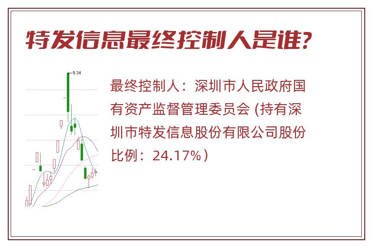 特发信息最终控制人是谁？