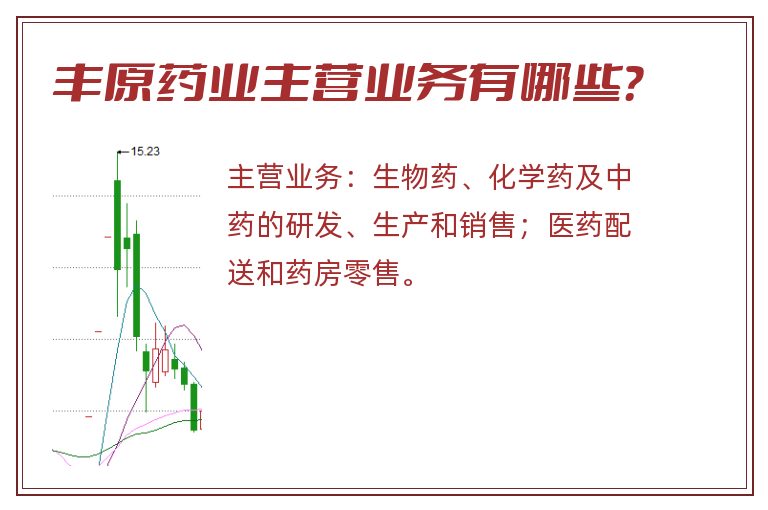 丰原药业主营业务有哪些？