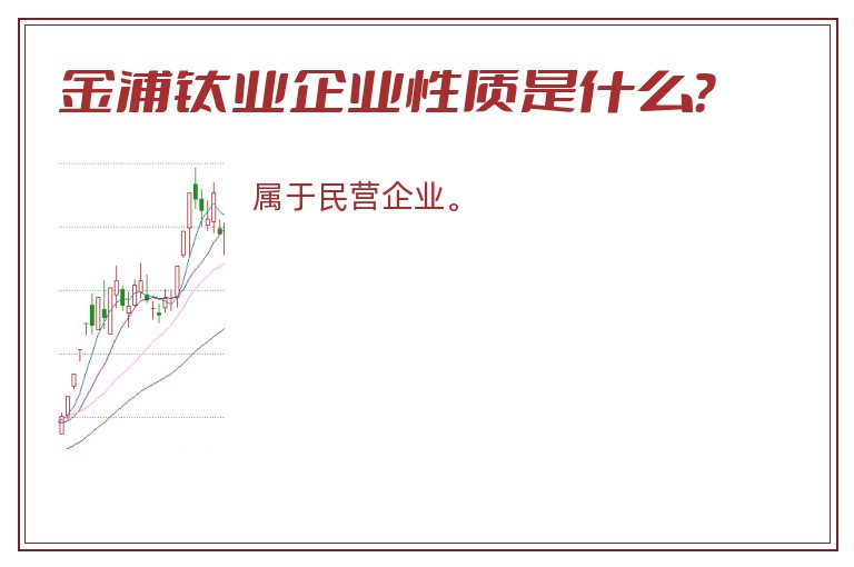 金浦钛业企业性质是什么？