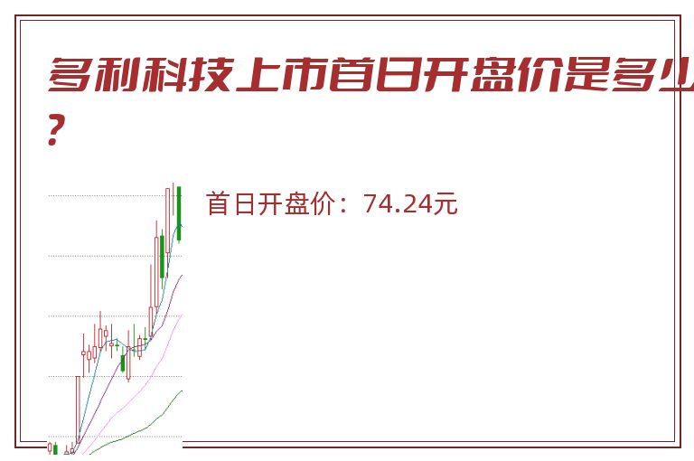 多利科技上市首日开盘价是多少？