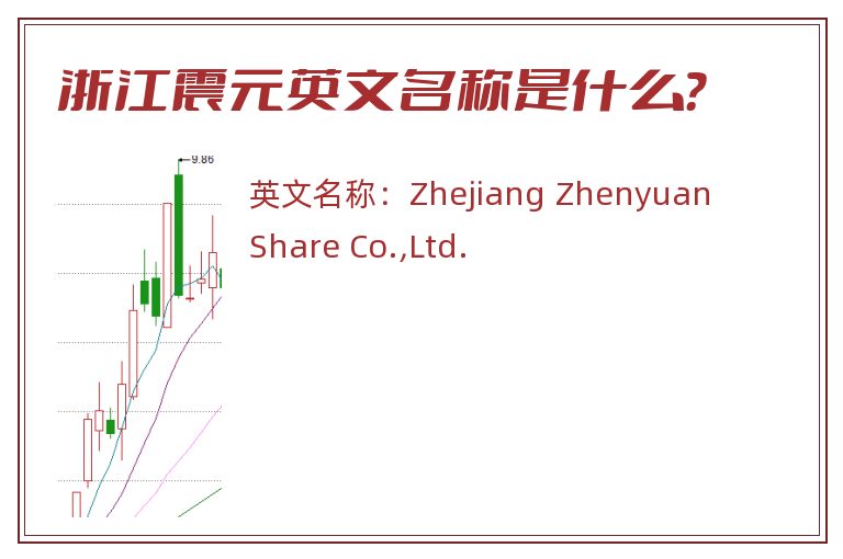 浙江震元英文名称是什么？