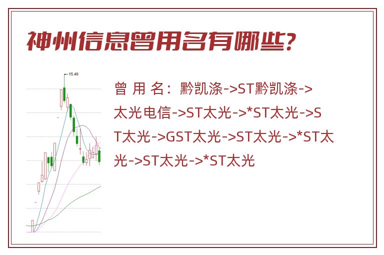 神州信息曾用名有哪些？
