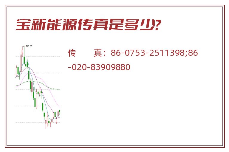 宝新能源传真是多少？