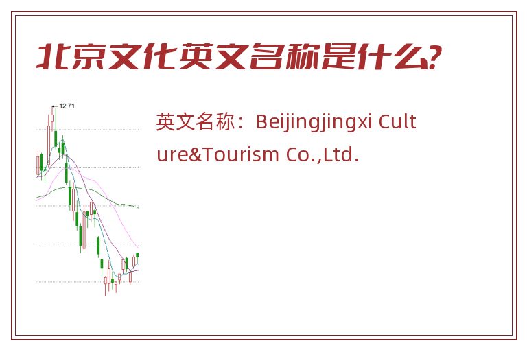北京文化英文名称是什么？