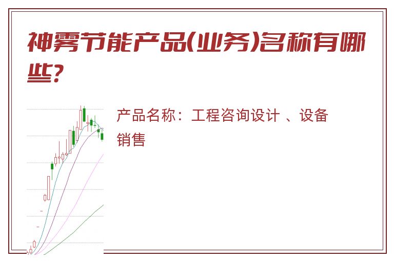 神雾节能产品（业务）名称有哪些？