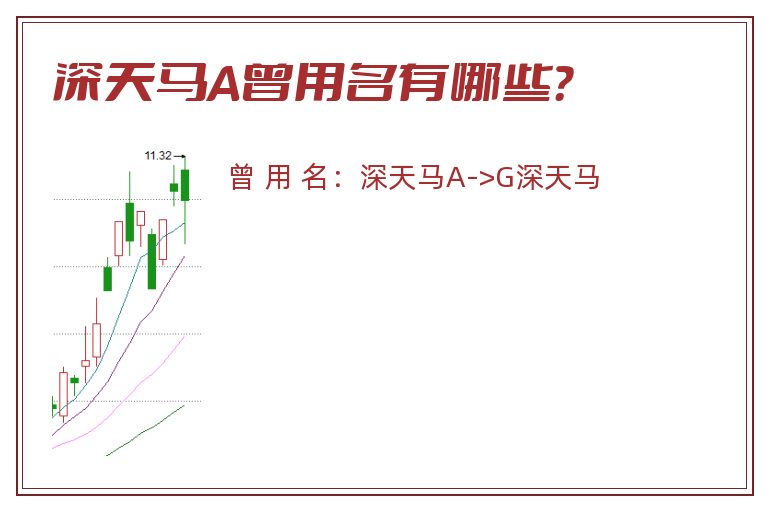 深天马A曾用名有哪些？