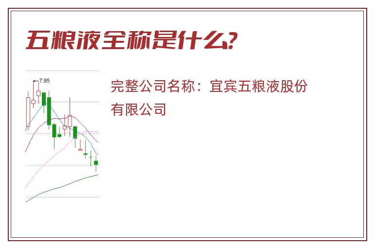 五粮液全称是什么？