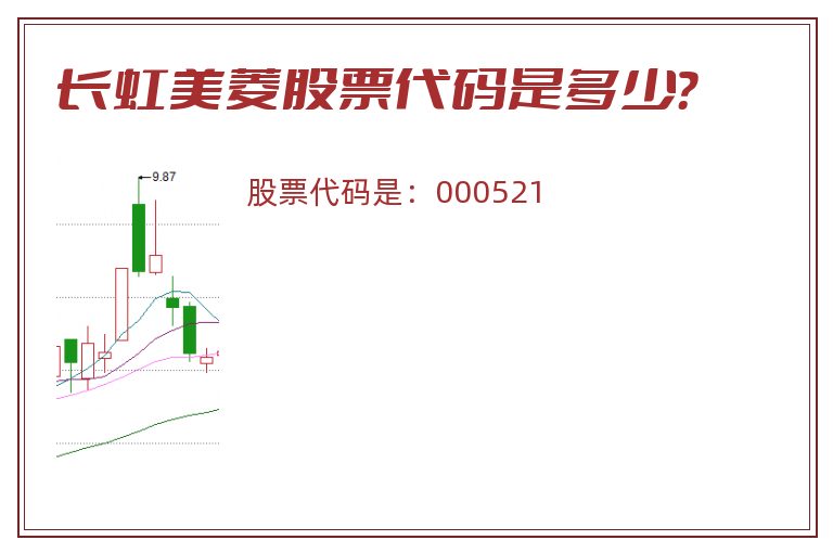 长虹美菱股票代码是多少？