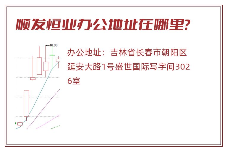顺发恒业办公地址在哪里？