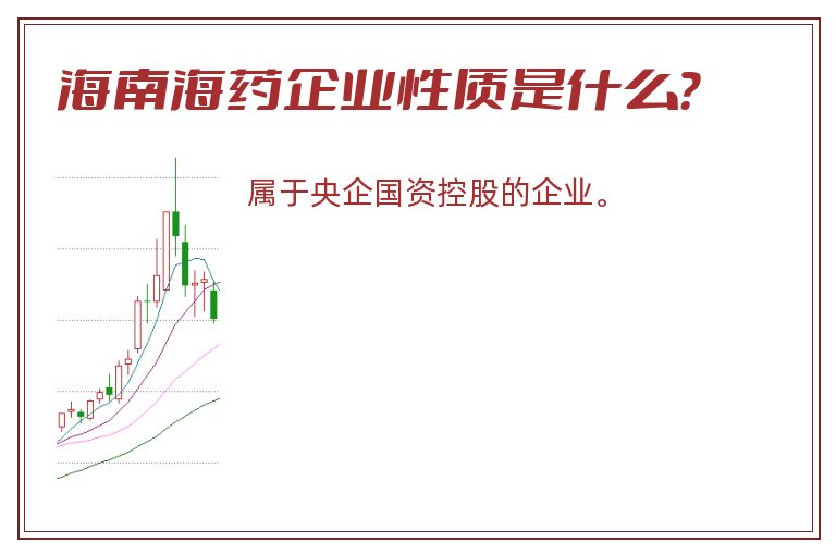 海南海药企业性质是什么？