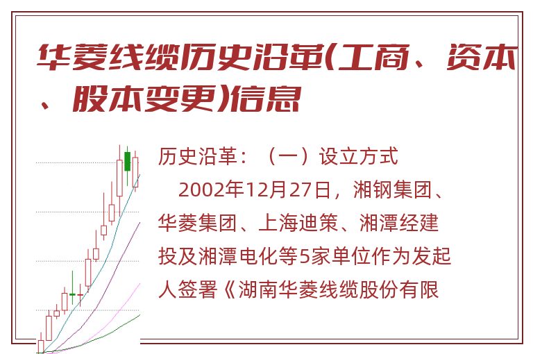华菱线缆历史沿革（工商、资本、股本变更）信息