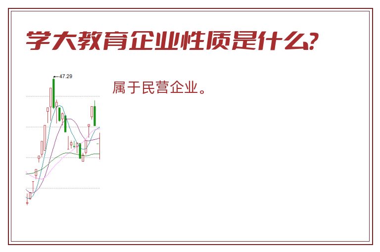 学大教育企业性质是什么？