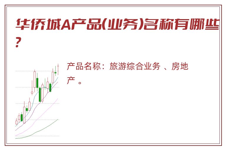华侨城A产品（业务）名称有哪些？