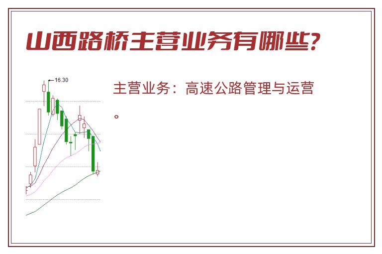 山西路桥主营业务有哪些？