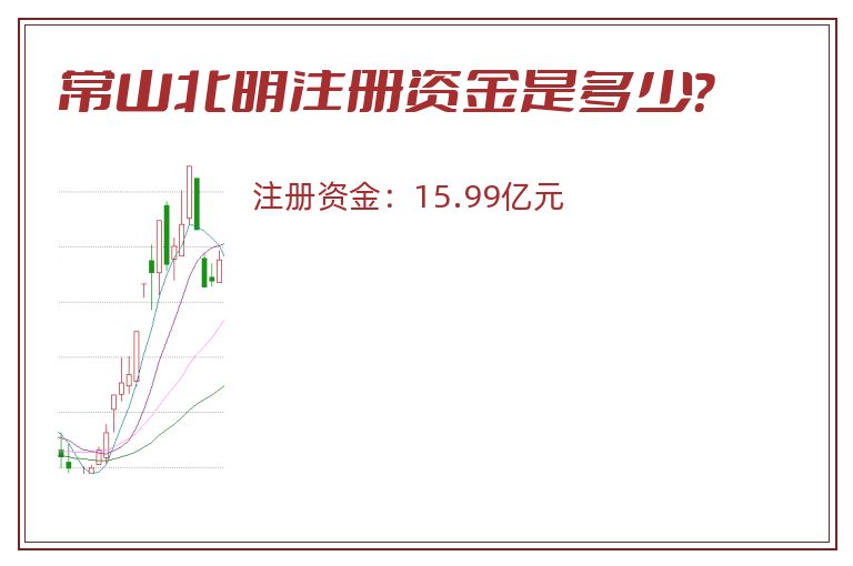 常山北明注册资金是多少？