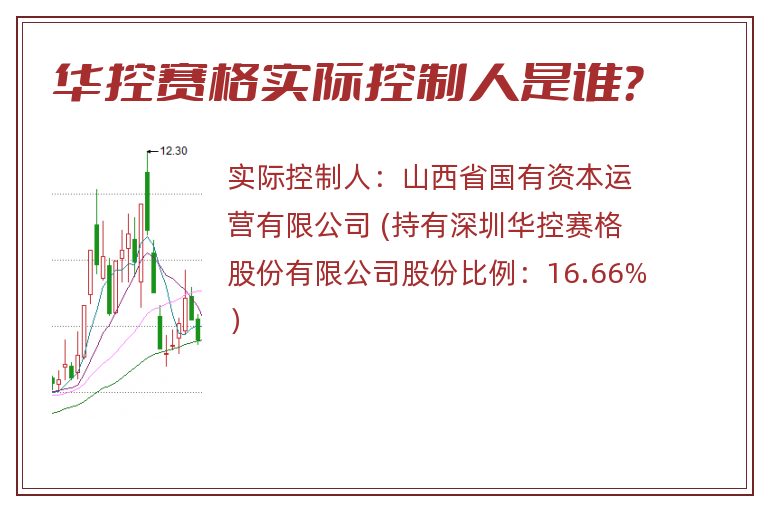 华控赛格实际控制人是谁？