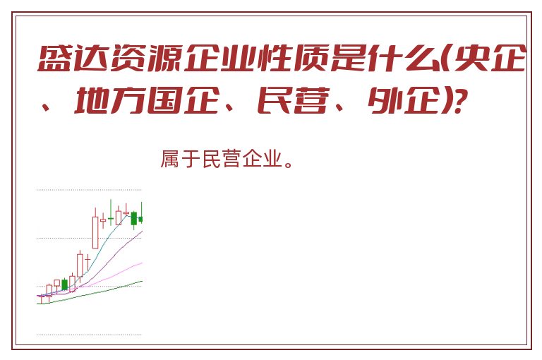 盛达资源企业性质是什么（央企、地方国企、民营、外企）？