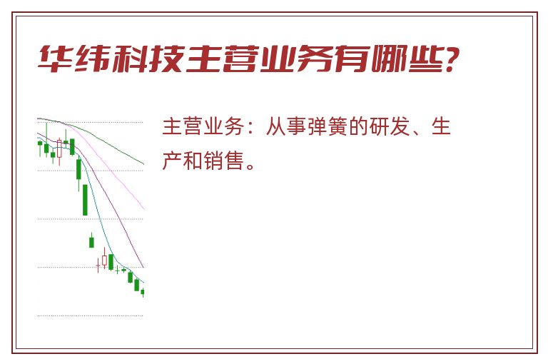 华纬科技主营业务有哪些？