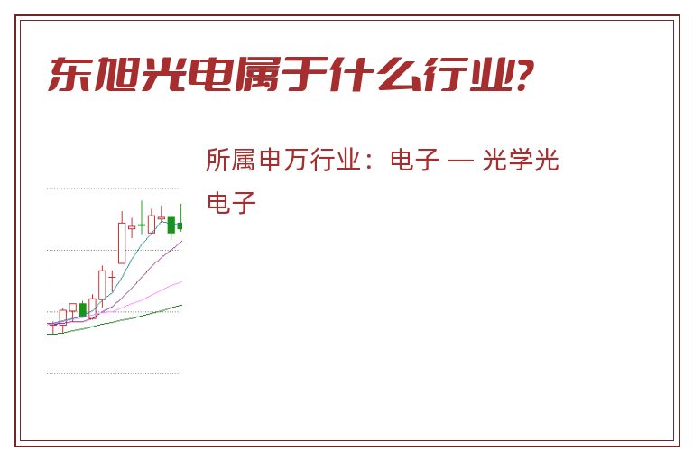 东旭光电属于什么行业？
