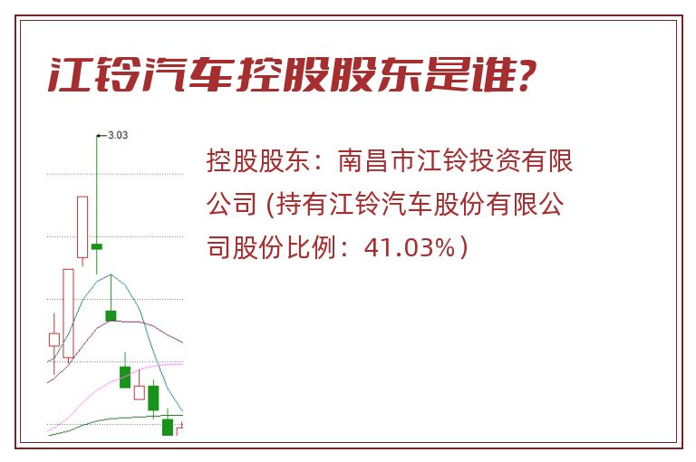江铃汽车控股股东是谁？