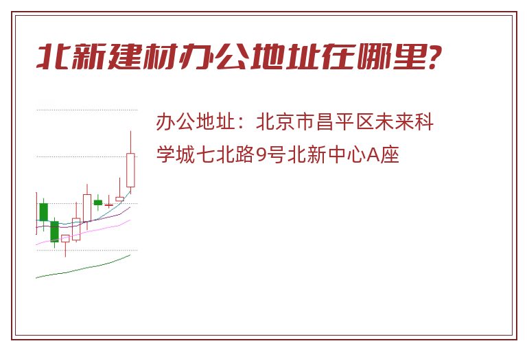 北新建材办公地址在哪里？