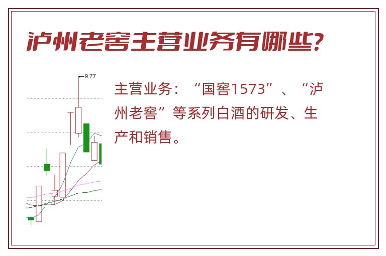 泸州老窖主营业务有哪些？