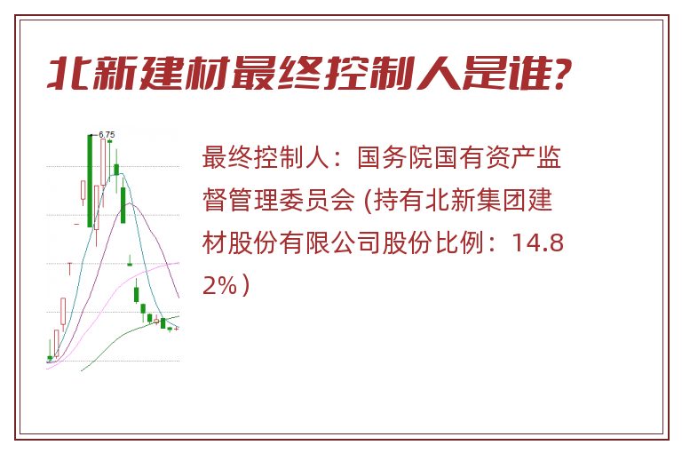 北新建材最终控制人是谁？