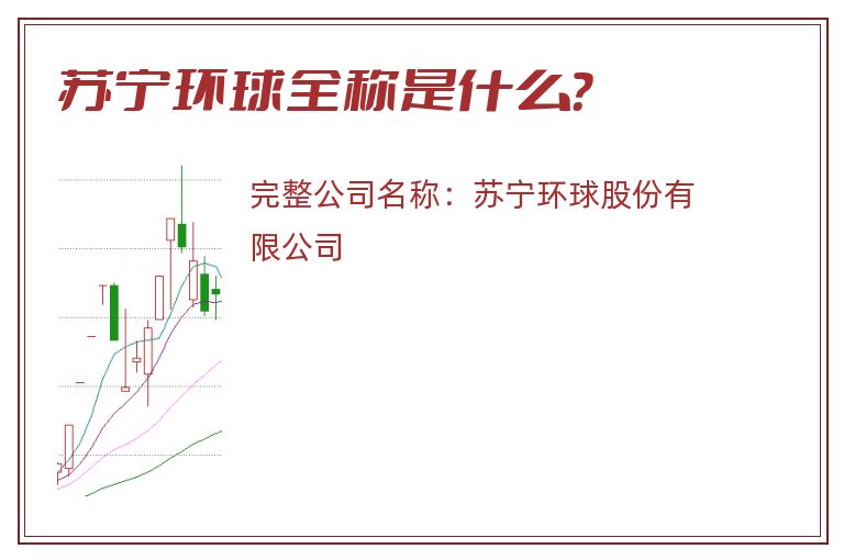 苏宁环球全称是什么？