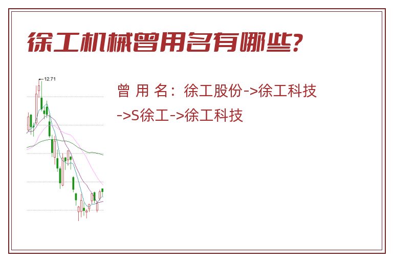 徐工机械曾用名有哪些？