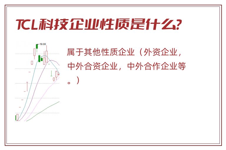 TCL科技企业性质是什么？