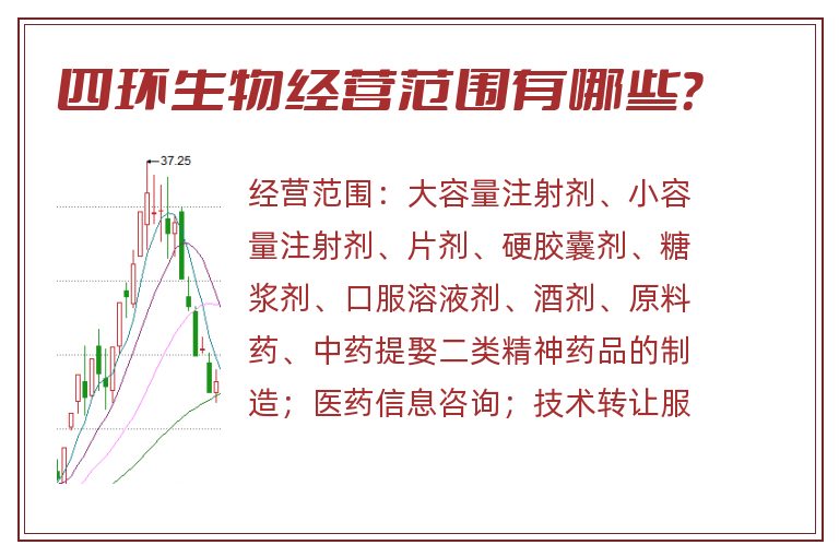 四环生物经营范围有哪些？