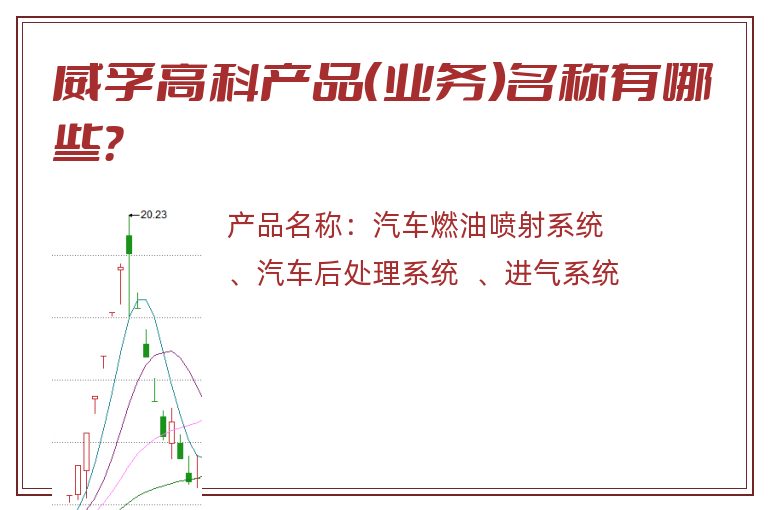 威孚高科产品（业务）名称有哪些？
