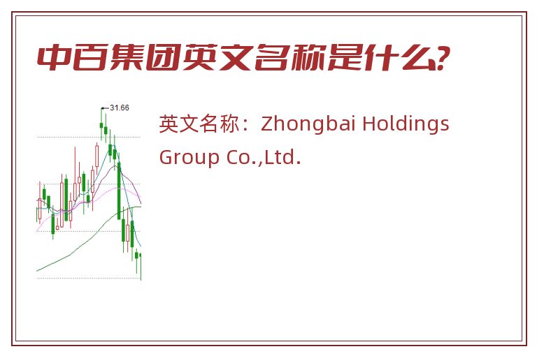 中百集团英文名称是什么？
