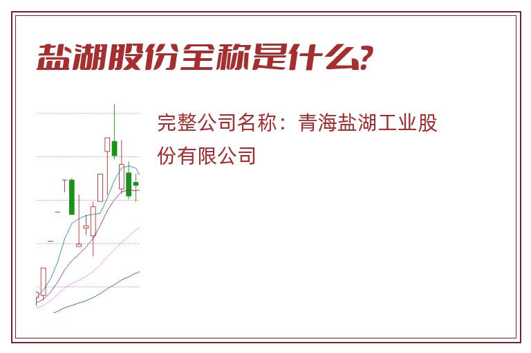 盐湖股份全称是什么？
