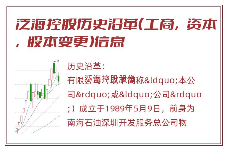 泛海控股历史沿革（工商，资本，股本变更）信息