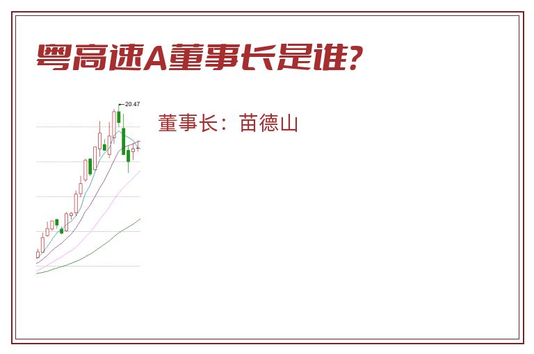 粤高速A董事长是谁？
