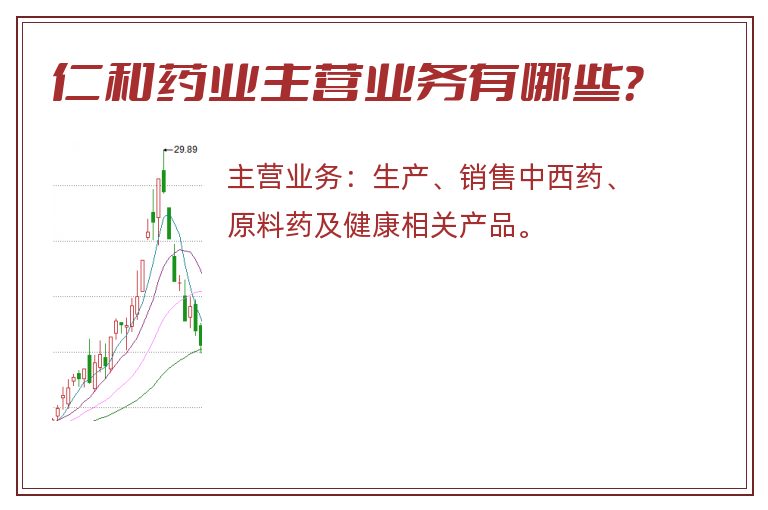 仁和药业主营业务有哪些？