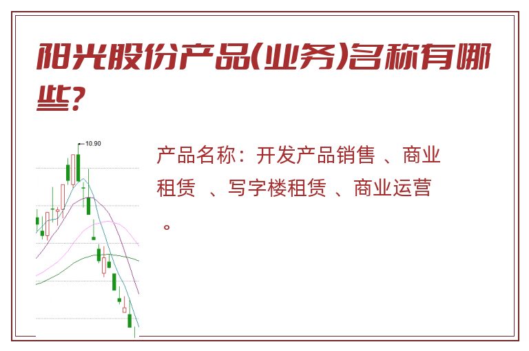 阳光股份产品（业务）名称有哪些？