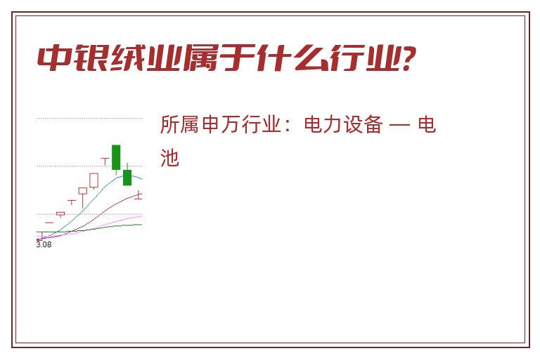 中银绒业属于什么行业？