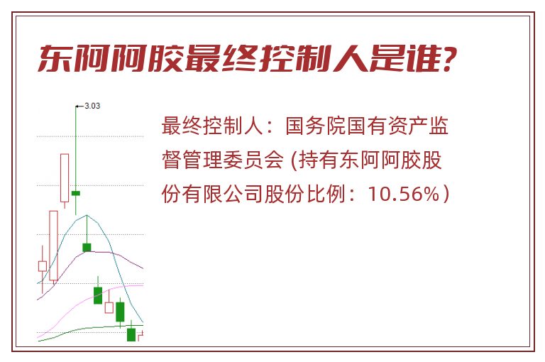 东阿阿胶最终控制人是谁？