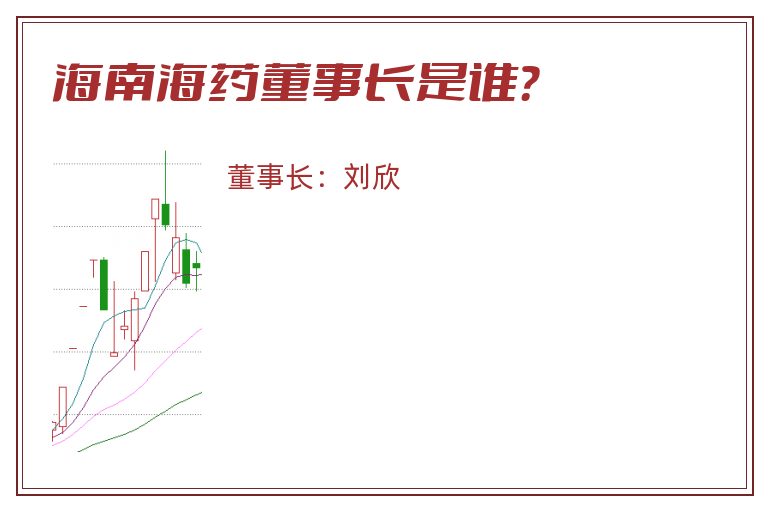 海南海药董事长是谁？