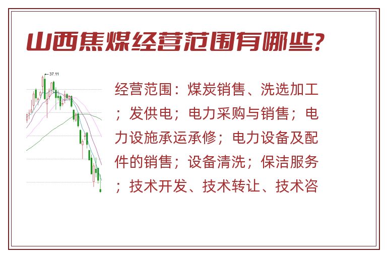 山西焦煤经营范围有哪些？