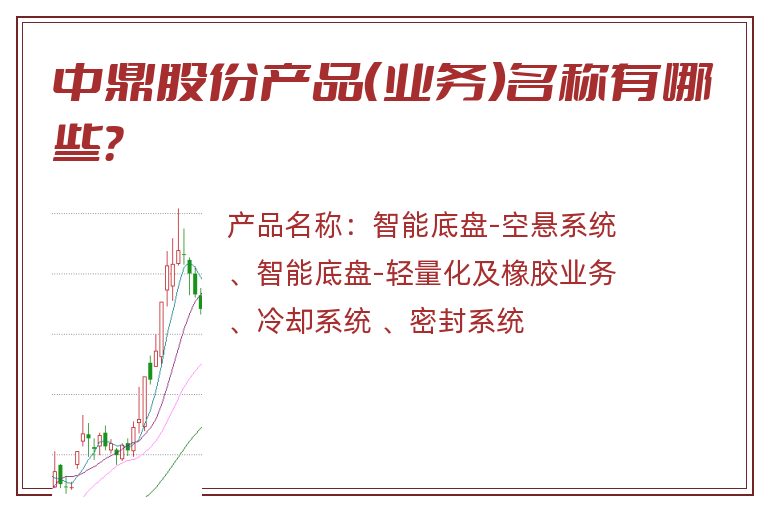 中鼎股份产品（业务）名称有哪些？