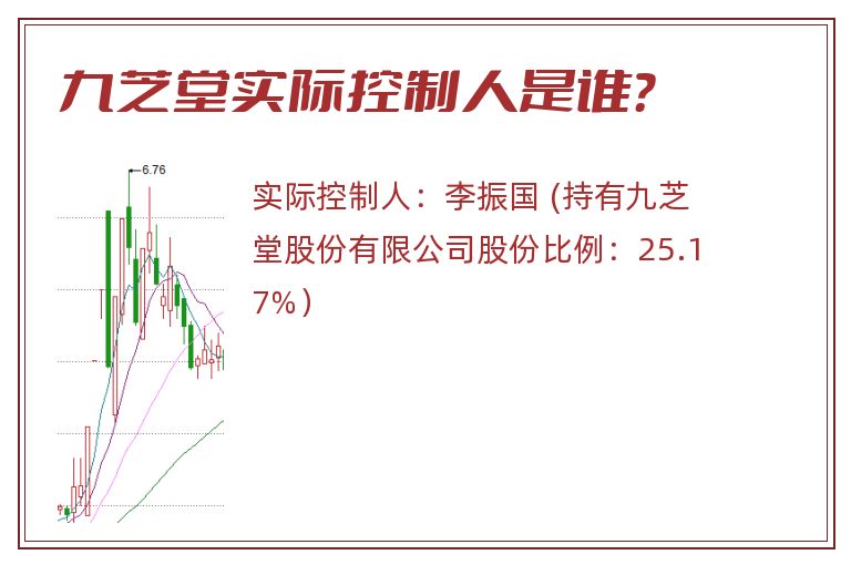 九芝堂实际控制人是谁？