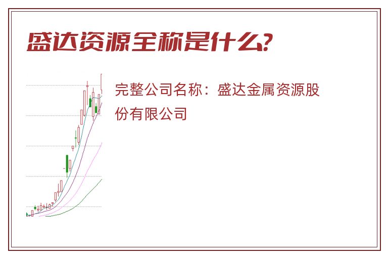 盛达资源全称是什么？